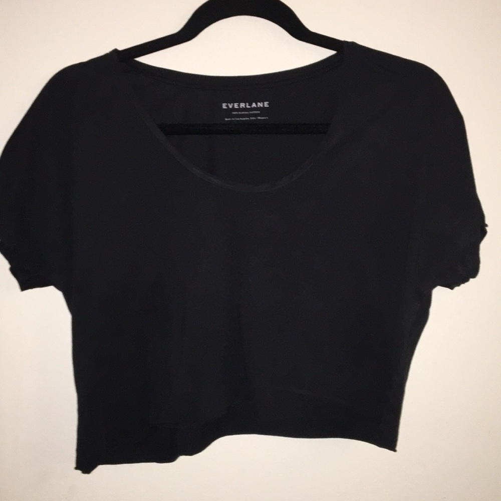 Everlane Scoop Neck Tee Black